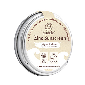 Suntribe Přírodní zinkový opalovací krém SPF 50 Bílá 45 g